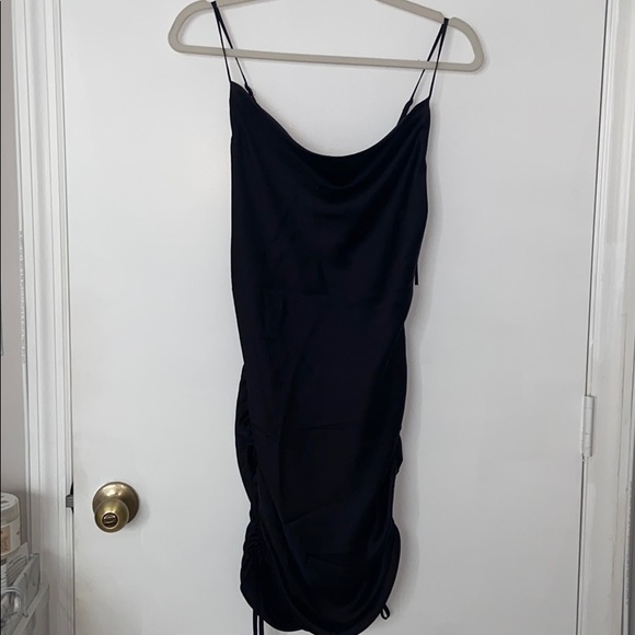 Cowl neck satin mini dress - Picture 2 of 8